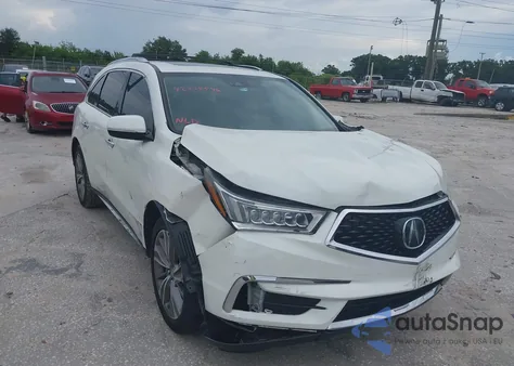 2017 Acura Mdx Technology Entertainment Pkgs z USA, uszkodzony, nr VIN 5FRYD4H70HB032491